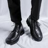 British Style Platform Casual Shoes 2024 New Comfortable Casual Shoes Classic Business Oxford Shoes All-match Brogue Male Shoes