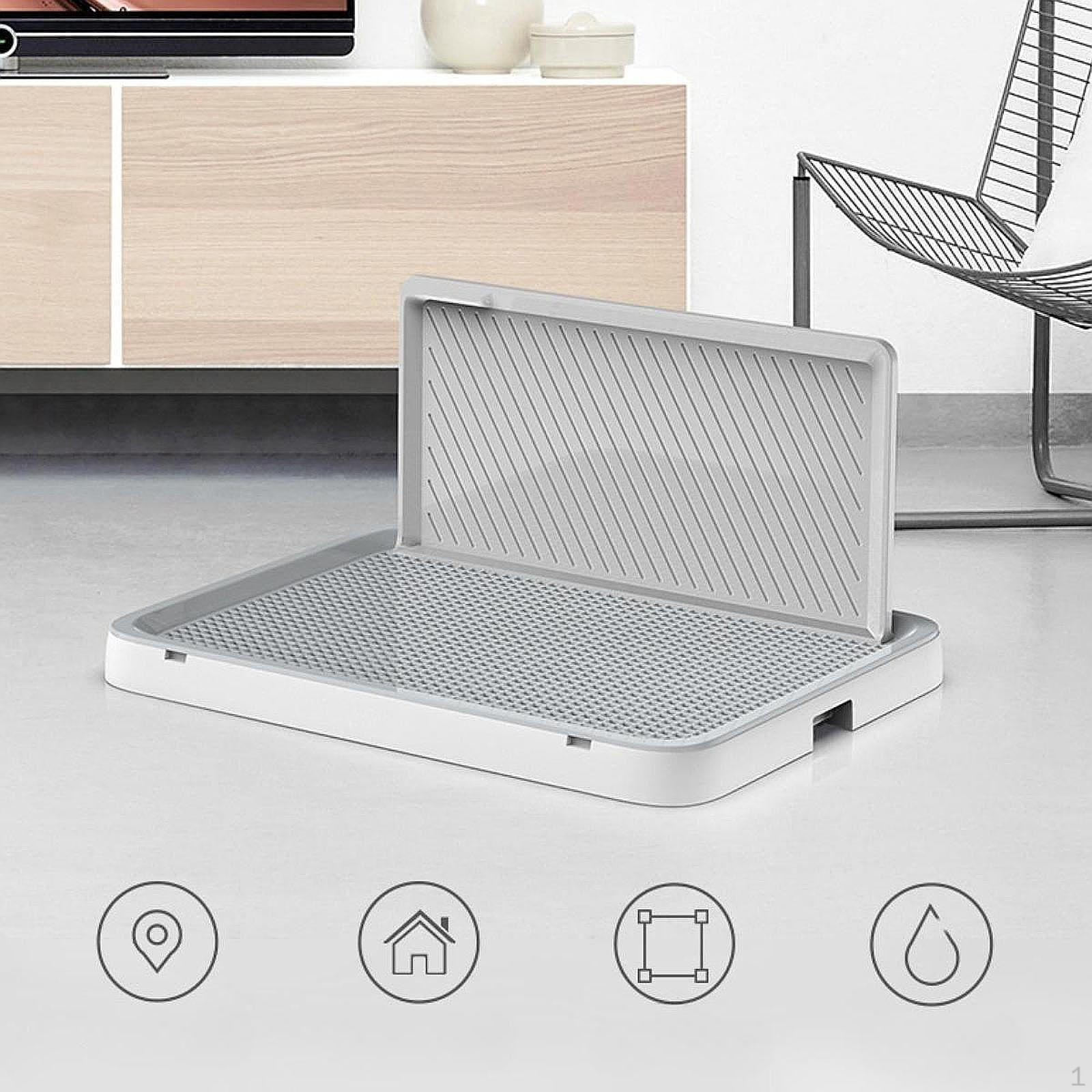 

Лоток для ванной для собак с бортиком, нескользящая конструкция для пеленок и маленьких/средних собак