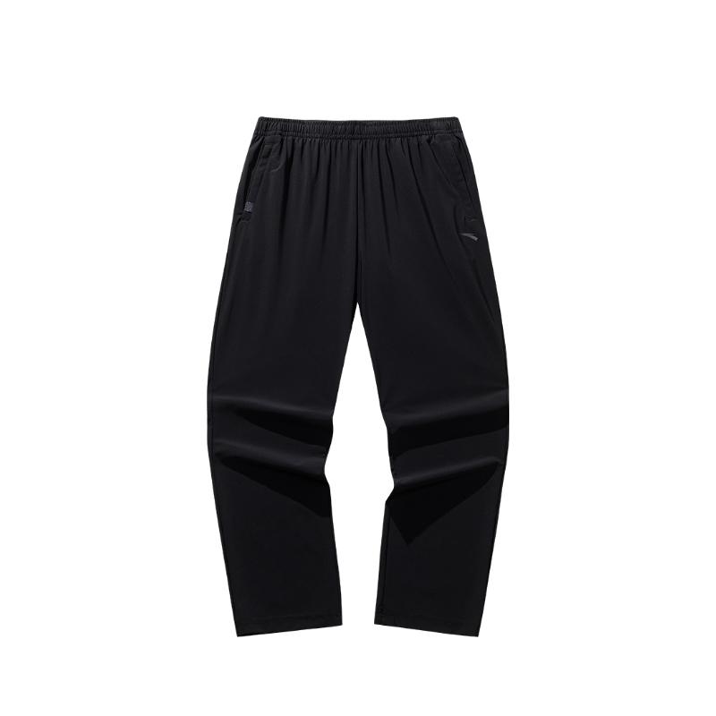 Anta Basketball Series Solid Color Breathable Versatile Loose Sports Long Pants Men Bottoms 152531335S-1