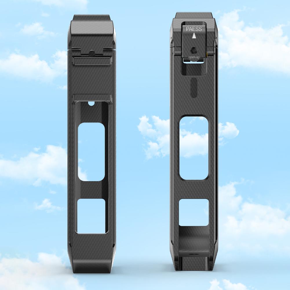 PC Protective Frame Magnetic Quick Release Action Camera Frame with Cold Shoe Mount Housing Case for Insta360 X5 Action Camera