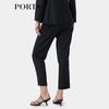 PORTS Women's Black Luster Flared Trousers