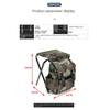 2025 Folding Camping Stool With Backpack Steel Collapsible Camp Stool Ultralight Compact Portable Footstool Ottoman Fishing