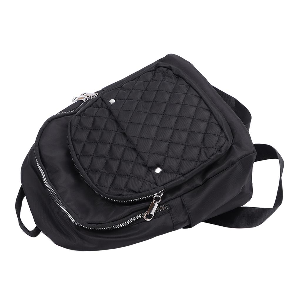 Women Backpack Women Large Capacity Daily Travel Work Backpack Fashionable Daypack Purse Black Oxford Fabric
