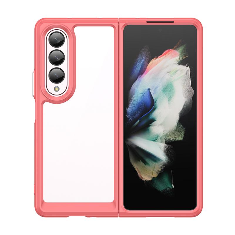 For Samsung Z Fold 4 Case Cover Samsung Galaxy Z Fold 4 5G Capas New Back Transparent Colour Clear Fundas Samsung Z Fold4 Fold 4