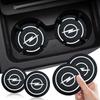 2Pcs Car Anti Slip Coaster Anti-noise Water Cup Pad Cushion Car Accessories For Opel Astra H G J Insignia Mokka Zafira Corsa Vectra B C D