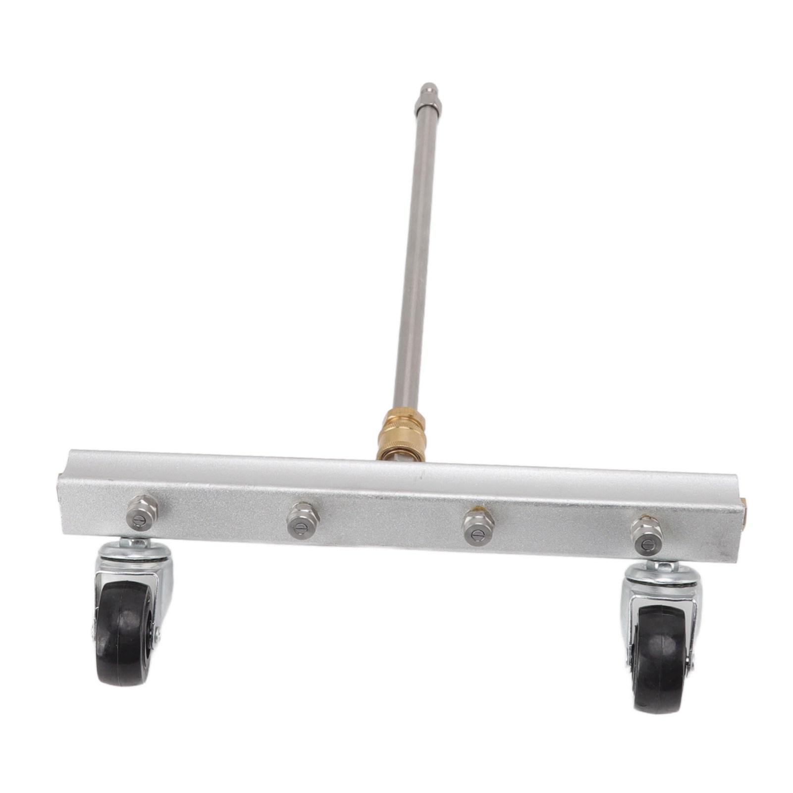 

Undercarriage Cleaner Professional Under Car Water Broom with 4 Nozzles for Car Patio Courtyard Entrance