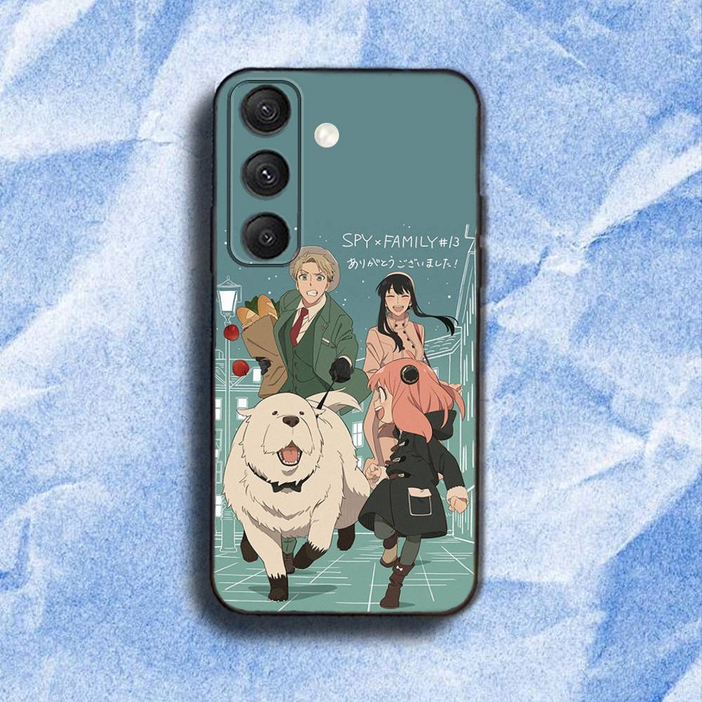 

Spy x F-Family Season 3 Phone Case For Samsung S 25,24,23,22,30,21,10,9,Ultra,Plus,Lite,FE,4,5G Black Soft Case samsungS235G