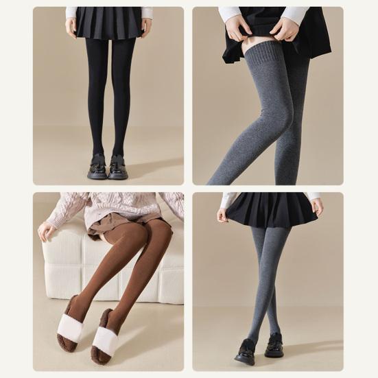 Damen Oberschenkelhohe Socken Dehnbare Gerippte Überknie-Socken Selbsterwärmende Atmungsaktive Stiefelstrümpfe für Dating Party Streetwear