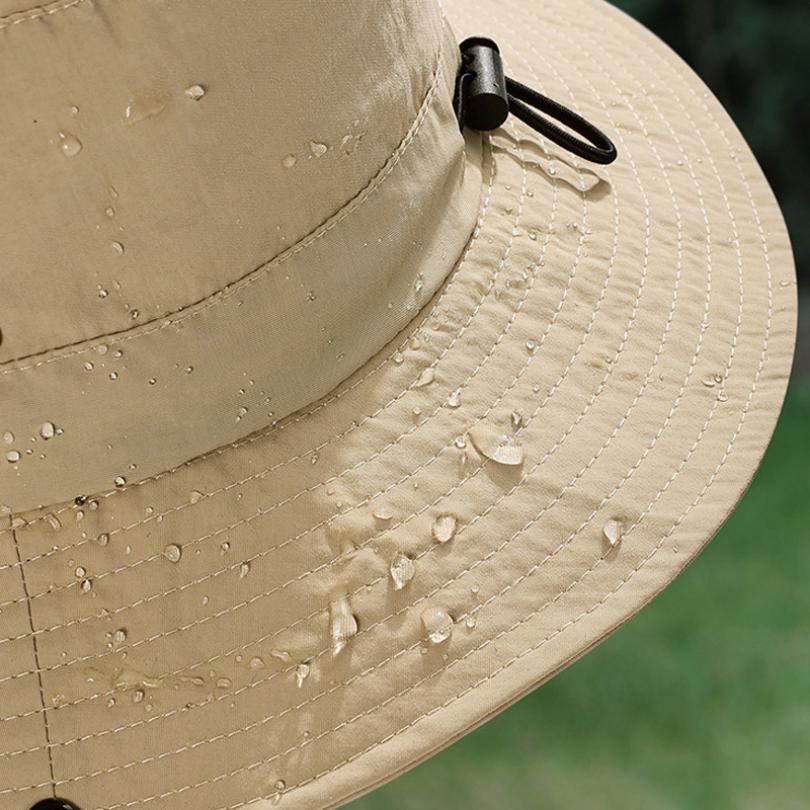 Water Resistant Bucket Hat for Women 6cm Brim Sun Hat Foldable Hangable Outdoor Use Hiking Camping Panama Caps Quick Drying Basin Cap