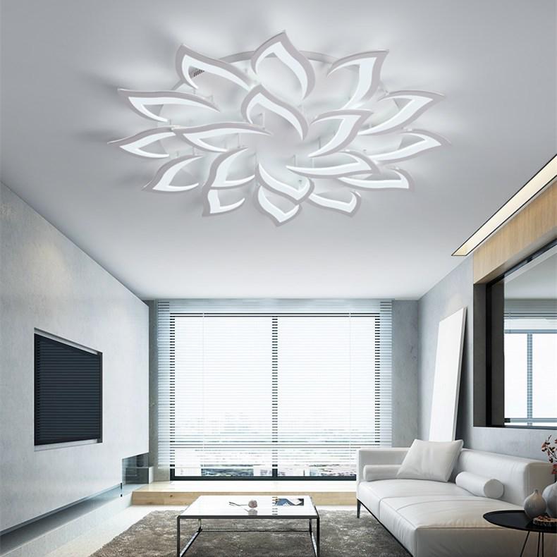 Flower-Shaped Nordic Minimalist LED Ceiling Light for Bedroom & Living Room