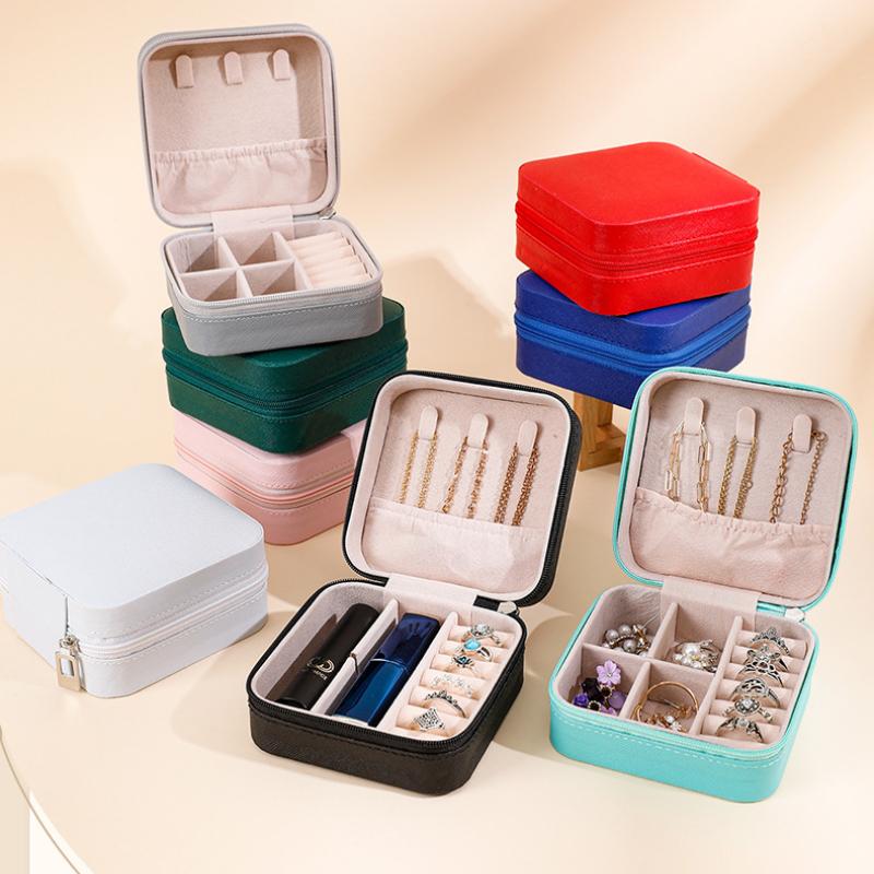 Double Layer Ring Earrings Jewelry Box Storage Large Capacity