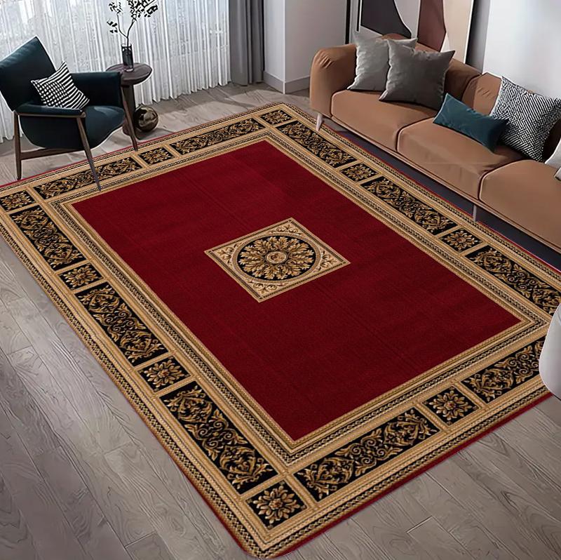 Traditioneller Persischer Medaillon-Teppich Vintage Orientalischer Wohnzimmerteppich Große Bodentischmatte für Schlafzimmer Eingangsbereich Heimdekoration