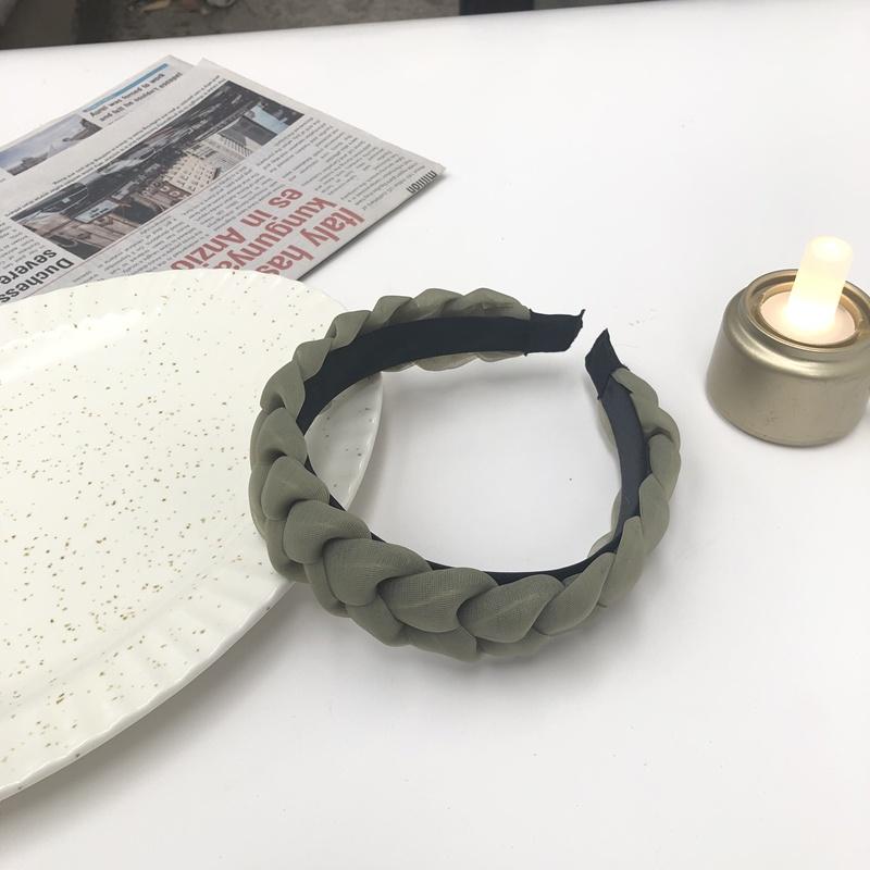 

Плетеный ободок для волос с закруткой для женщин, модный плетеный ободок, корейский ободок с широкими полями для умывания лица, аксессуары для волос для девочек