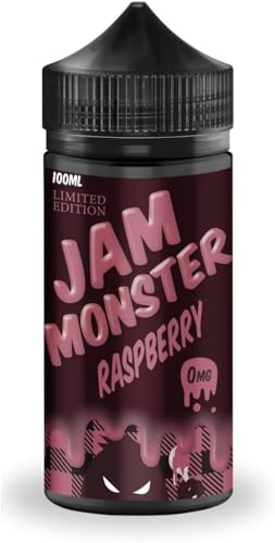 JAM MONSTER VAPE E-Cigaretová Náplň, Bez Nikotinu (MALINA, 100 ml)