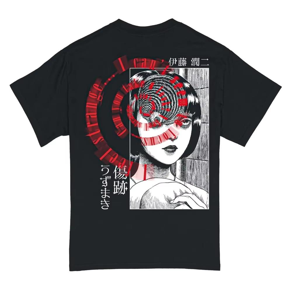 

2026 Summer Style Spiral Blurred Men s T-shirt - High-Quality Fashion Round-neck Printed T-shirt Suitable for Both Men and Wo... S разноцветный