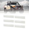 Set of 6 High Strength ABS Roof Rack Removal Cover Drip Rack Molded Trim