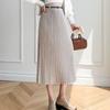 Navava Daily Simple Banding Pleats Knit Skirt Ns412