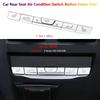6Pcs For BMW 3 Series G20 G80 G28 Car Rear Seat AC Air Switch Button Cover Trims