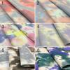 100*150cm Color Tie Dye Washed Denim Fabric For Diy Sewing Skirt Jeans Dress Coat Clothes Stretch Tie-dyed Denim Cotton Fabric