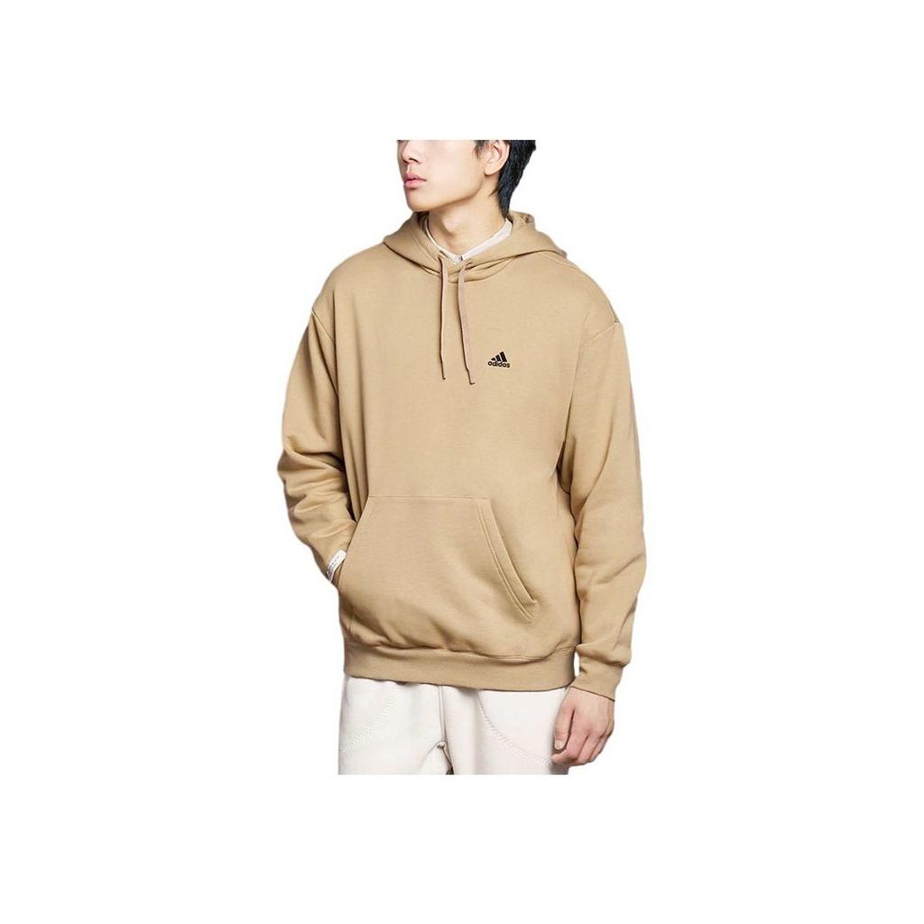 Adidas Fleece Thick Sports Long Sleeve Hooded Sweatshirt Unisex Sweatshirt Light-Khaki IV7595