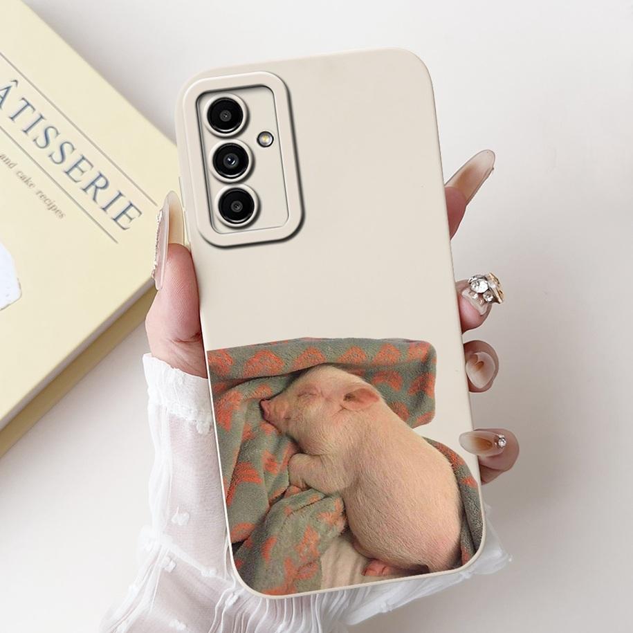 For Samsung Galaxy M52 M54 M55 5G Case Cute Avocado Soft Silicone Back Cover For Samsung F54 5G Phone Cover M 54 SM-M546B Fundas