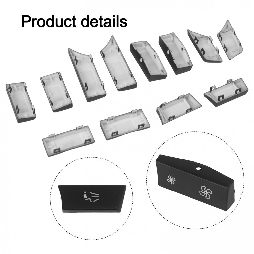12 Piece Set A/C Heating Switch Button ABS And PC Blend