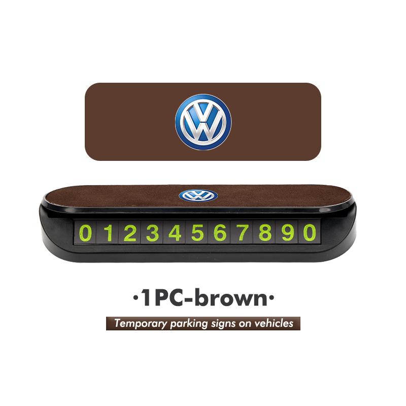 Car Temporary Parking Card Phone Number Card Plate Telephone For Volkswagen VW Polo Jetta Sagitar Magotan Passat B5 B6 B7 CCAO1