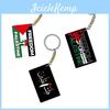 Eye-catching Palestine Flag Keychain Pendant For Promotional Campaigns Acrylic Material Stylish Look