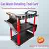 Three-Tier Car Wash Detailing Tool Cart for Film Application, Polishing, and Cleaning Equipment
