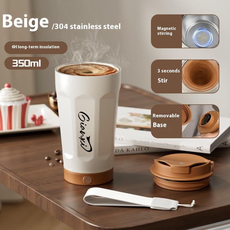 

Красная термобутылка из нержавеющей стали 350 мл для дома и кухни, термобутылка для воды, портальная электрическая кружка-термос для смешивания кофе 350ML