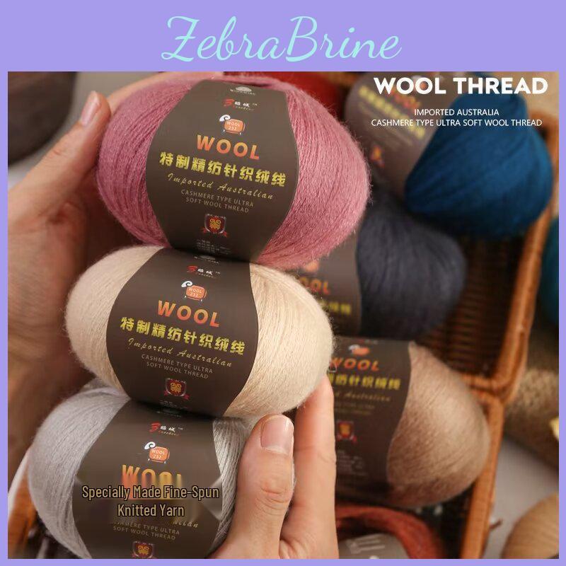 Spun Medium Custom Fine Thick Knitting Yarn Balls For Diy Sweaters Scarves