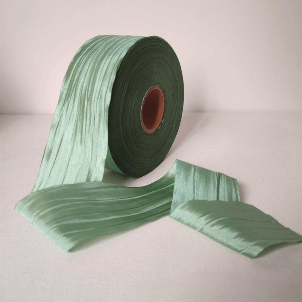 

5-Yard Pleated Ribbon DIY Gift Wrapping Ribbon Vintage Packaging Ribbon Jewelry Display Packaging светло-зеленый