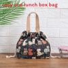 Japanese Lunch Box Bag Handheld Canvas Lunch Tote For Office And Picnics
