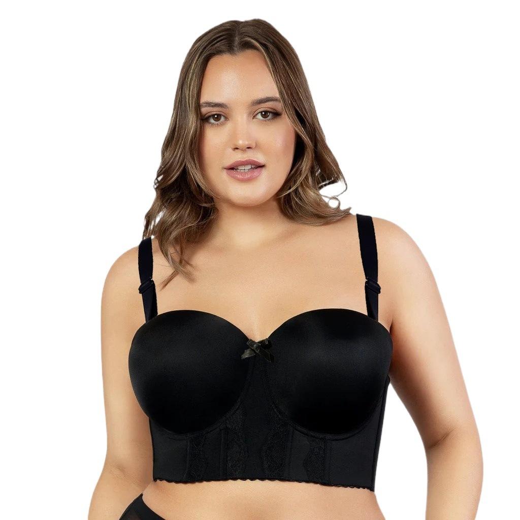 Lace Seamless Underwear with Steel Rims Breathable Gathering Bra Cinched Breast Sports Back Bra