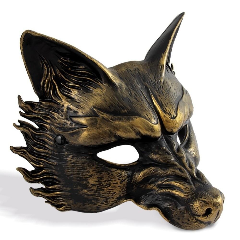 Wolf Halloween Mask Animal Cosplay Mask Retro Masquerade Mask Party