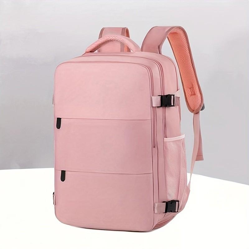 Polyester Travel Backpack For Men Women With Expandable Storage For Casual Trips