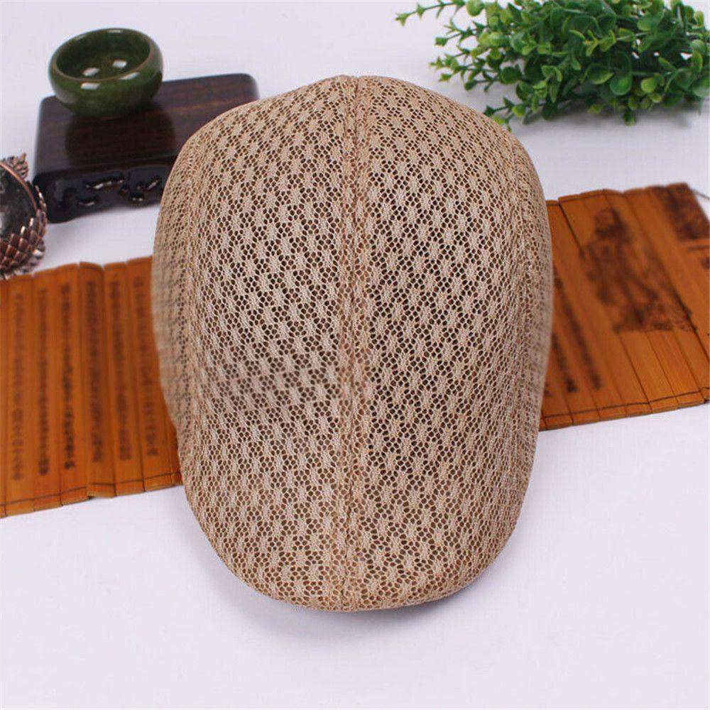 Fashion Newsboy Style Mesh Breathable Peaked Cap Sun Hat Beret Hat