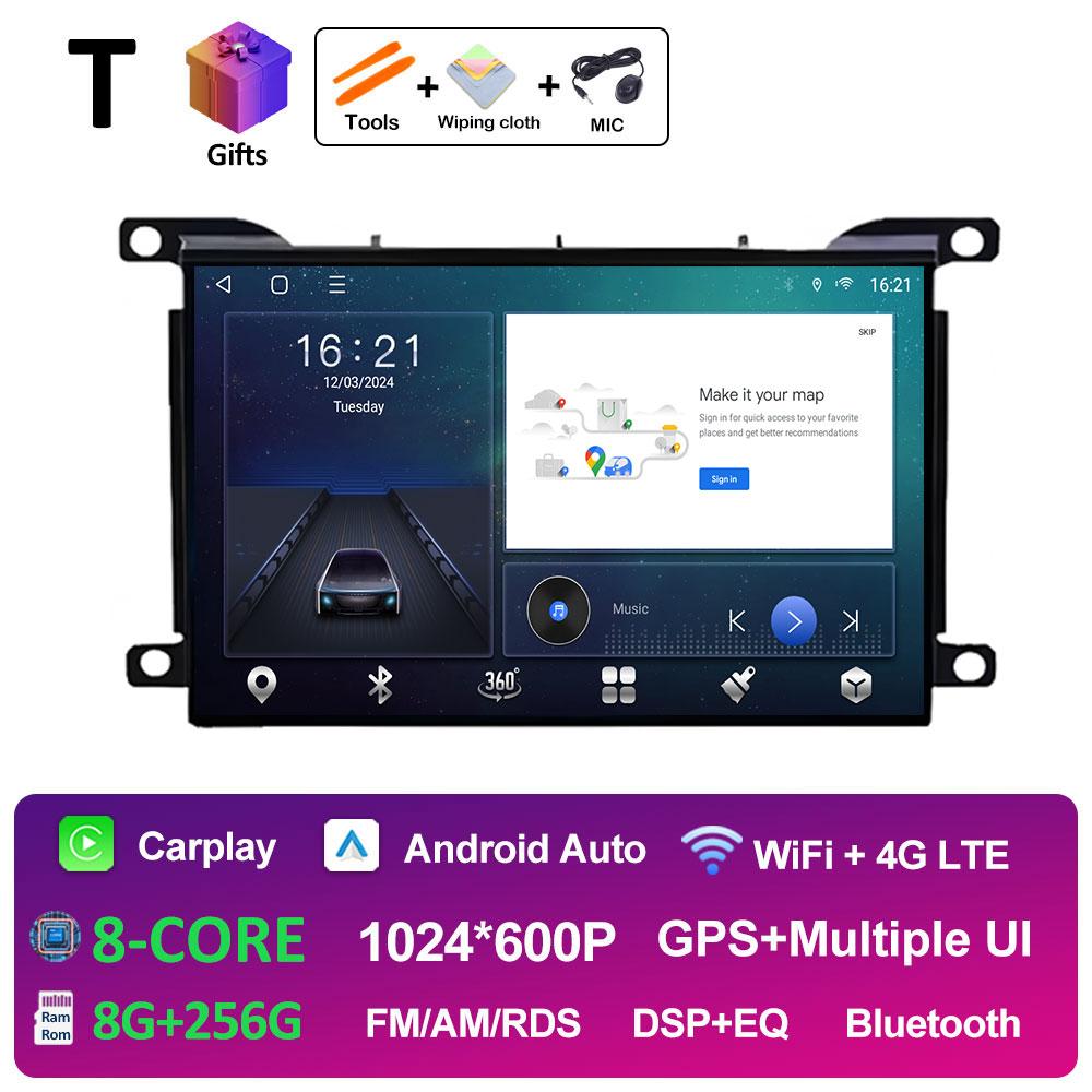 Navigație GPS Bluetooth 7 inch Pentru Citroen DS5 2010 2011 2012 2013 - 2017 Wireless Carplay Android 14 Autoradio Ecran QLED IPS WIFI