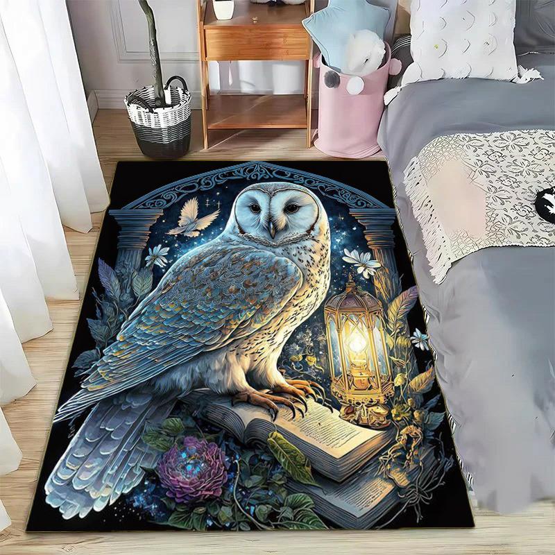 15 Size Magic Academy Owl Printed Carpet Rugs Living Room Bedroom Bedside Bathroom Home Decor Floor Mat Kids Room Non-slip Mat
