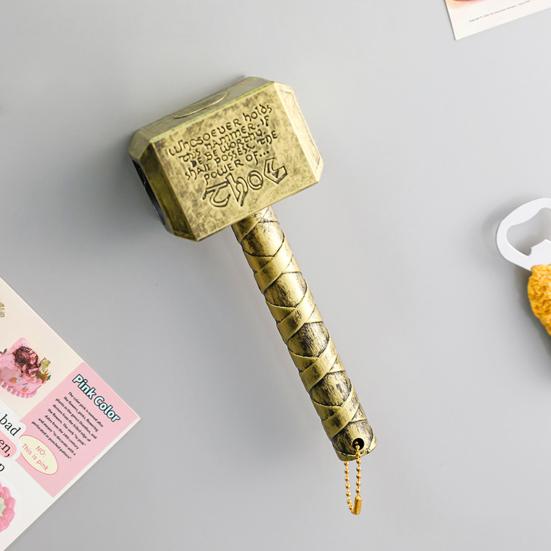 Hammer Bottle Opener, Viking Style Beer Opener with Magnet, Creative Home Bar Decoration, Heavy Duty Cap Remover, Bar Party Tool