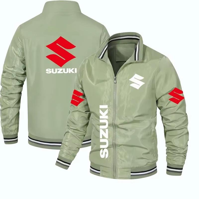 Car Logo Print Casual Jacket Men's Fashion Comfort Outerwear Streetwear Sports Top