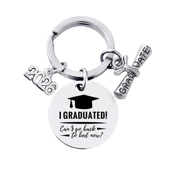 Keychain Pendant Class of 2026 Durable Stainless Steel Keepsake Nursing Law Students Keychain