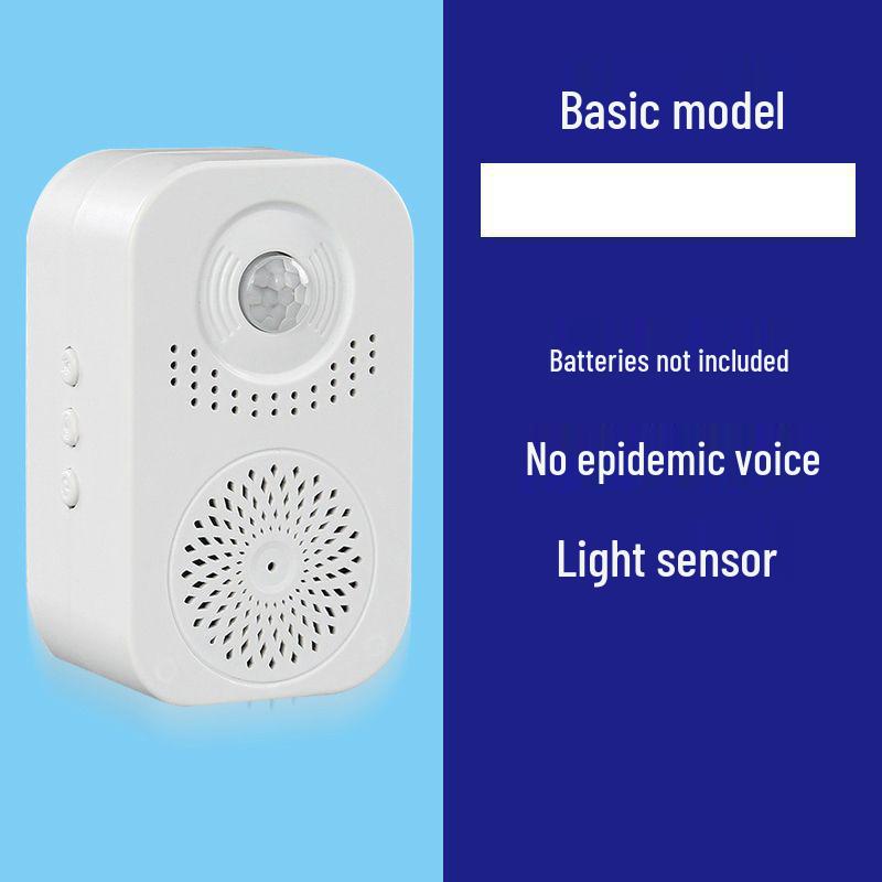

Infrared Doorbell Welcome Sensor with Voice Entry Alert and Ding Dong Sound.