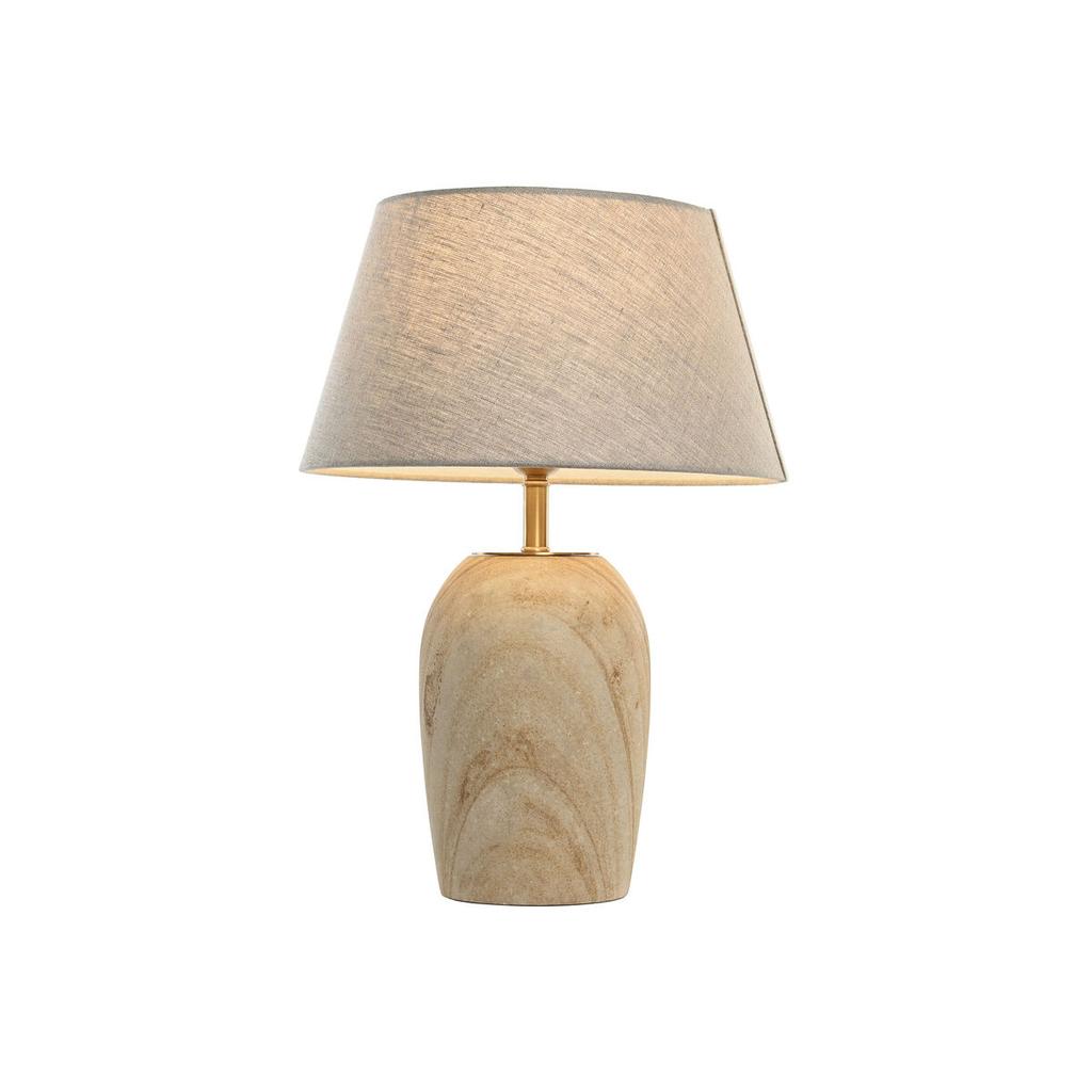 Desk lamp Home ESPRIT Beige Golden Natural 50 W 220 V