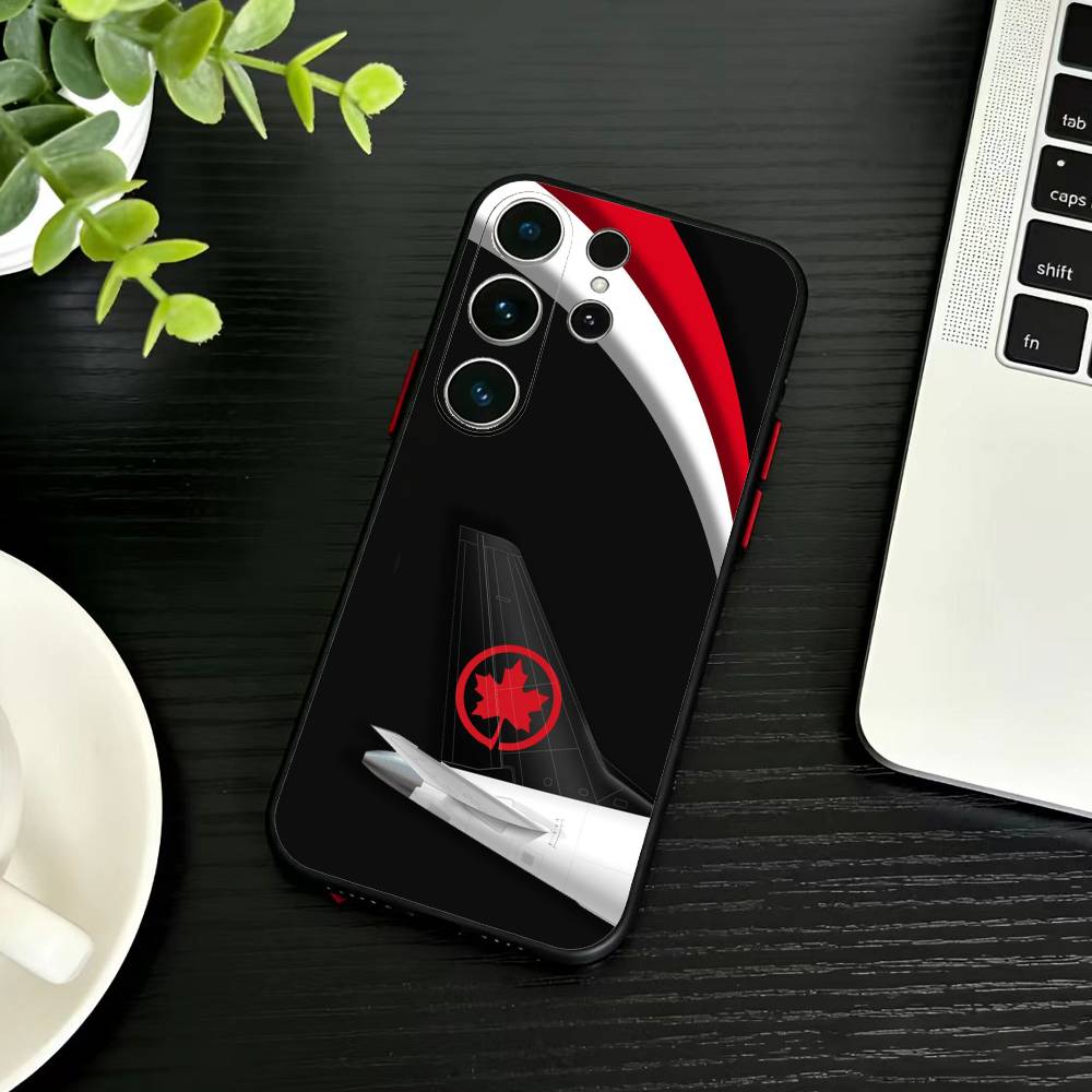 Airplane Pattern  Phone Case For Samsung S26,S25,S24,S23,S22,S30,S21,Ultra,Plus,FE 5G Black Soft Cover