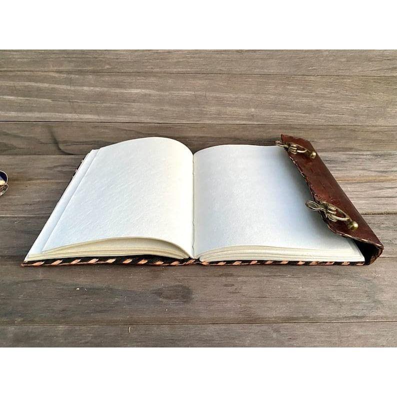 Leather Journal Notebook Brown  Leather Tree of Life Handmade Journal Diary, Book of Shadows, Leather Diary 7 X 5 In