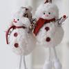 Christmas Angel Snowman Plush Doll Pendant Xmas Tree Hanging Ornaments Party Decor