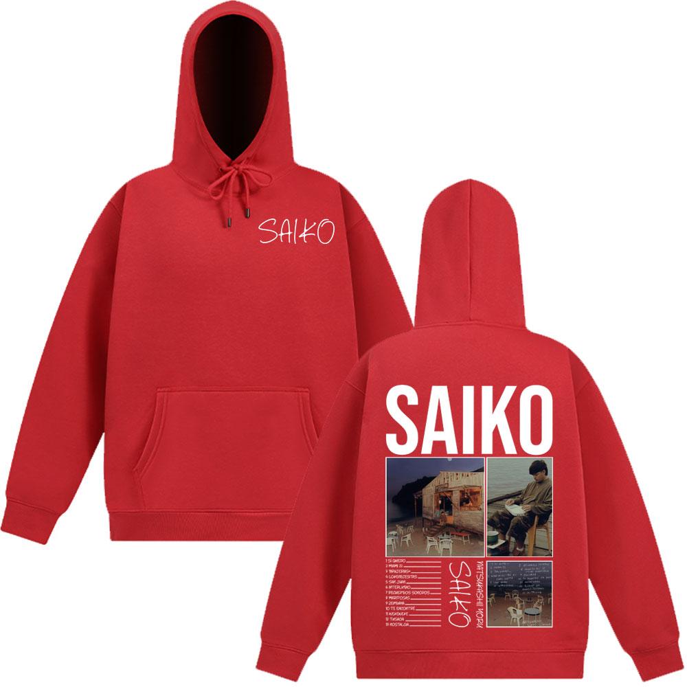 Rapper SAIKO Natsukashii Yoru Album Tour 2025 Hoodie Men Women Harajuku Pullover Long-sleeved Hip-hop Sweatshirts Streetwear Top