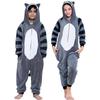 Children's Fleece Pajamas Set - Raccoon Design Winter Sleepwear for Boys & Girls