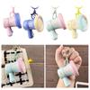Cute Mini Record Player Keychains with Soothing Music Box Function for Music Lovers